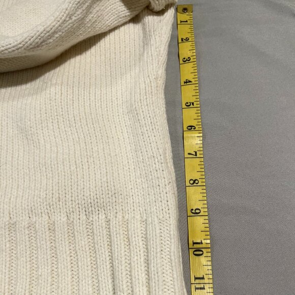 Loft Size M Cream Hooded Sweater - Picture 4 of 5